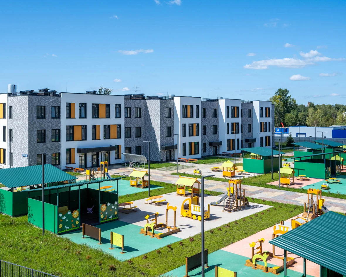 Daycare playground in residential complex